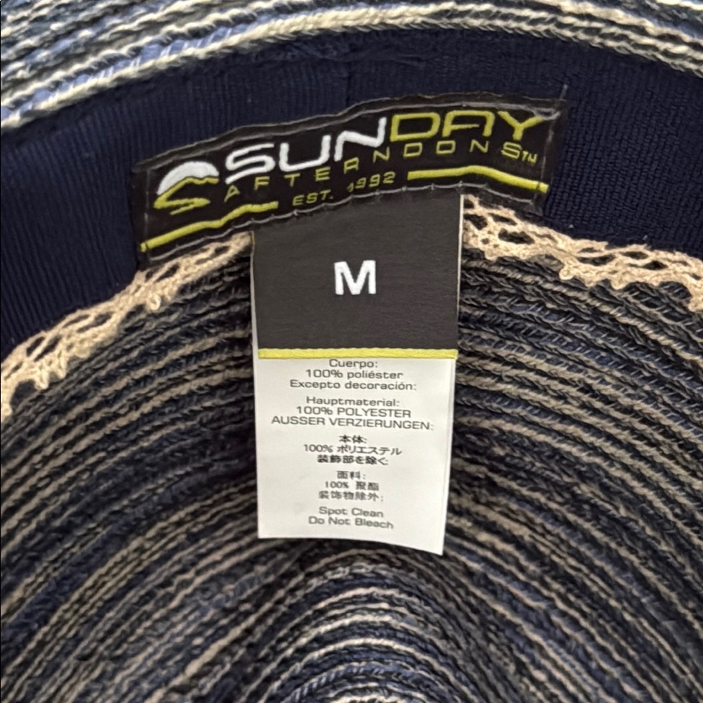 Sun Day Sunset Hat Denim UPF50+ Medium NWT - Picture 14 of 16